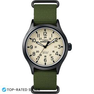 Classic Analog Watch Rugged Outdoor Military Time Quartz Movement Adjustable